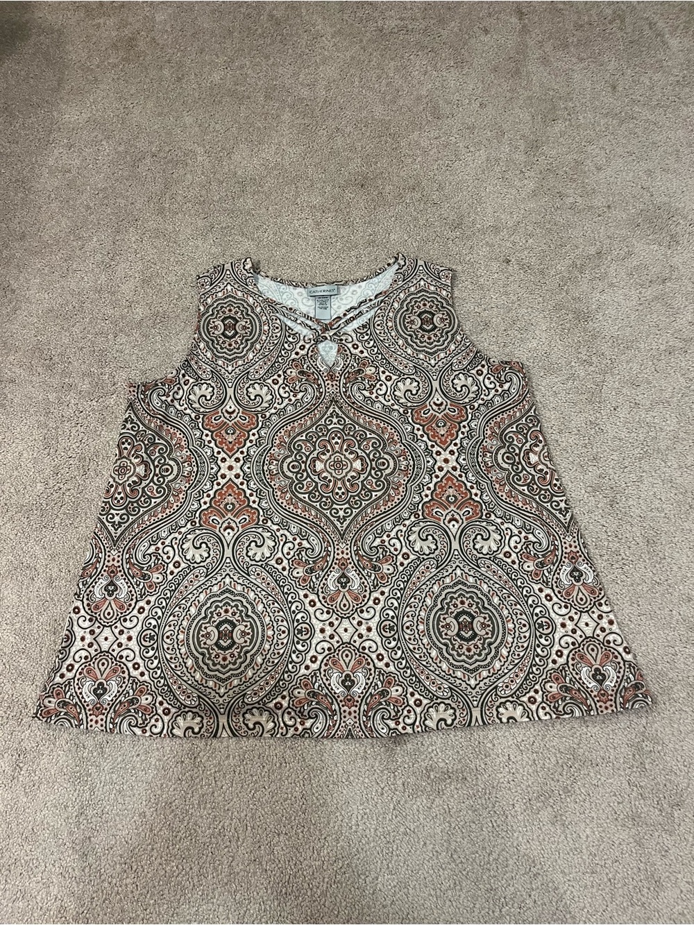Catherines Paisley Mandala Print Tank Top